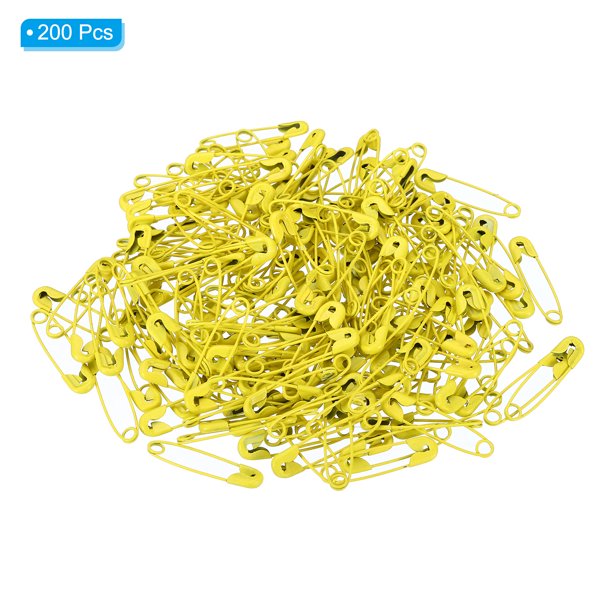 Seguridad Pasadores 0.98 Pulgadas Metal Pequeños Costura Pasadores para  Mantas Faldas Artesanías Broche Fabricación Amarillo 100uds Unique Bargains  imperdibles