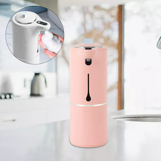Dispensador de jabón automático de 8.5 fl oz de espuma impermeable  dispensador de jabón con sensor de lavado de manos sin contacto