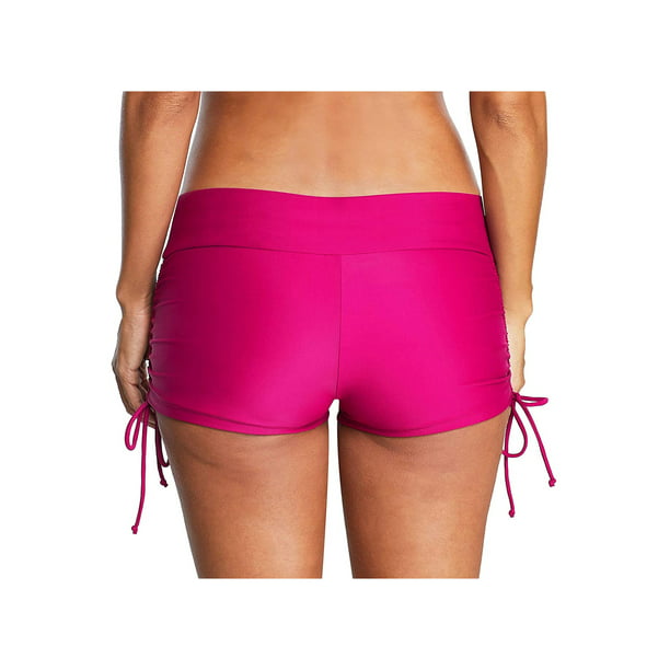 Pantalones cortos de playa para mujer con lazos ajustables