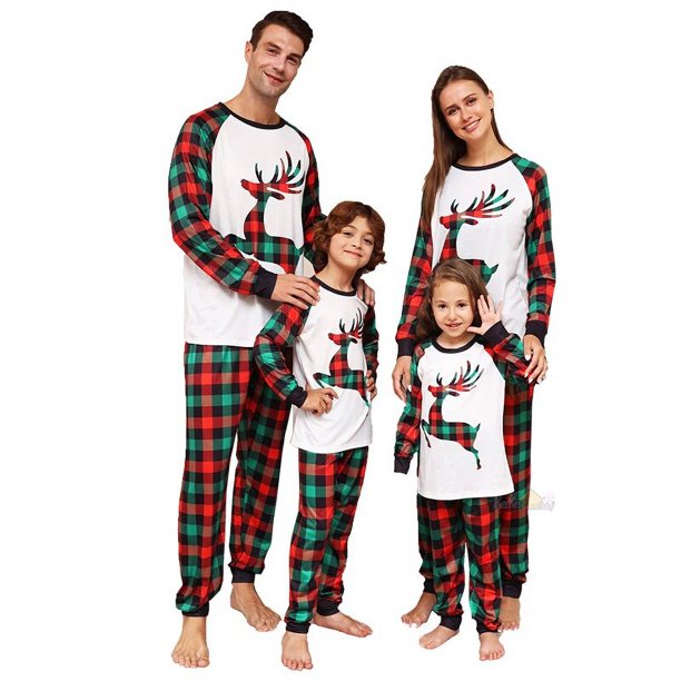 Conjuntos a juego para la familia pijamas de Navidad para ni os y