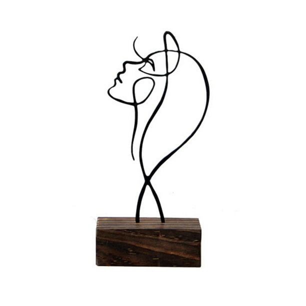 Figura Estatua Silueta Objeto Decorativo Moderno Centro Mesa