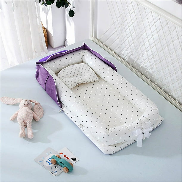Cama de bebé plegable para recién nacidos, nido de dormir, bonita