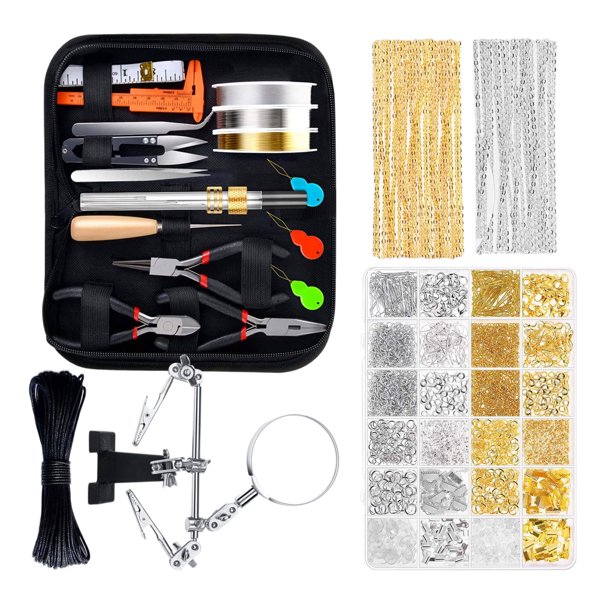 Kit de suministros para hacer joyas herramienta de reparación de