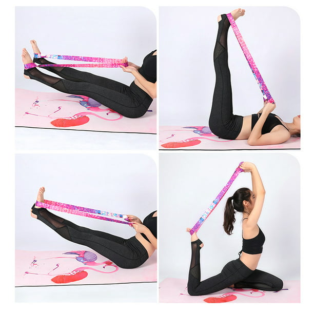 Cinturón de correa de esterilla de yoga Cinturón de transporte de fitness  de hombro ajustable (colorido) Likrtyny
