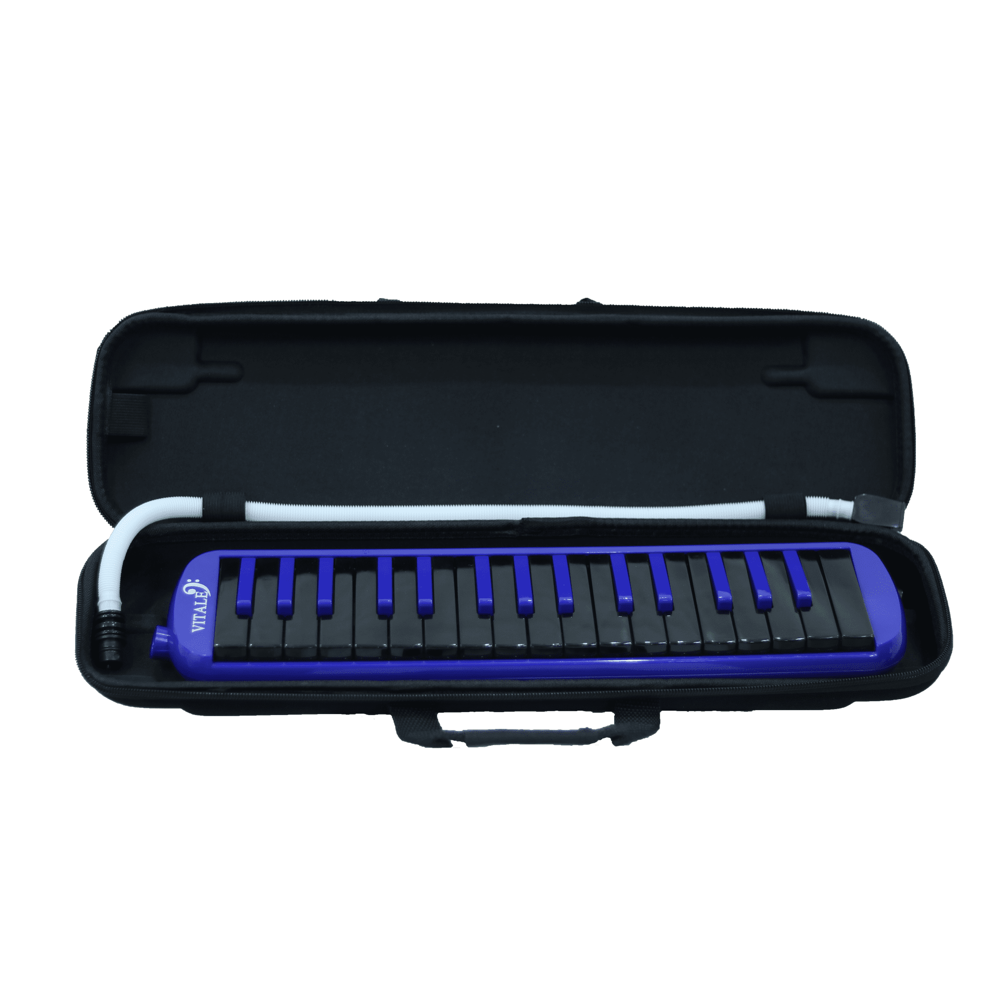 MELODICA 32 TECLAS VITALE AZUL CON NEGRO CON NEGRO SESTUCHE SEMI RIGIDO VITALE QM326BB Walmart