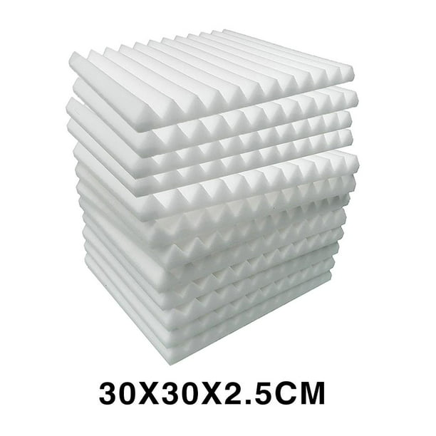 Paneles de espuma acústica de 3.2 x 32.8 pies, rollo de hoja de espuma de  esponja de celda cerrada insonorizada con adhesivo ignífugo, paneles de