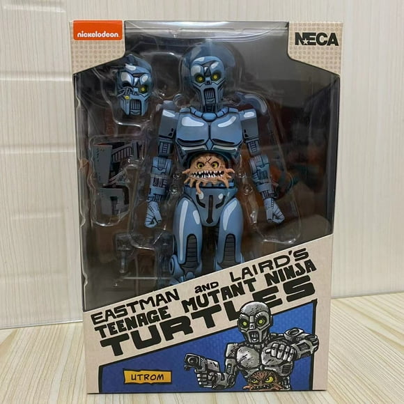 necafiguras de acción de tortugas ninja juguetes originales de 7 pulgadas modelo tmnt robot utrom teenage mutant mirage comics 54245 fivean unisex