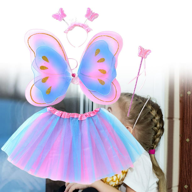  Toycost Disfraz de princesa para niñas de 3 a 7 años de edad,  mariquita, abeja, mariposa, hada verde : Juguetes y Juegos