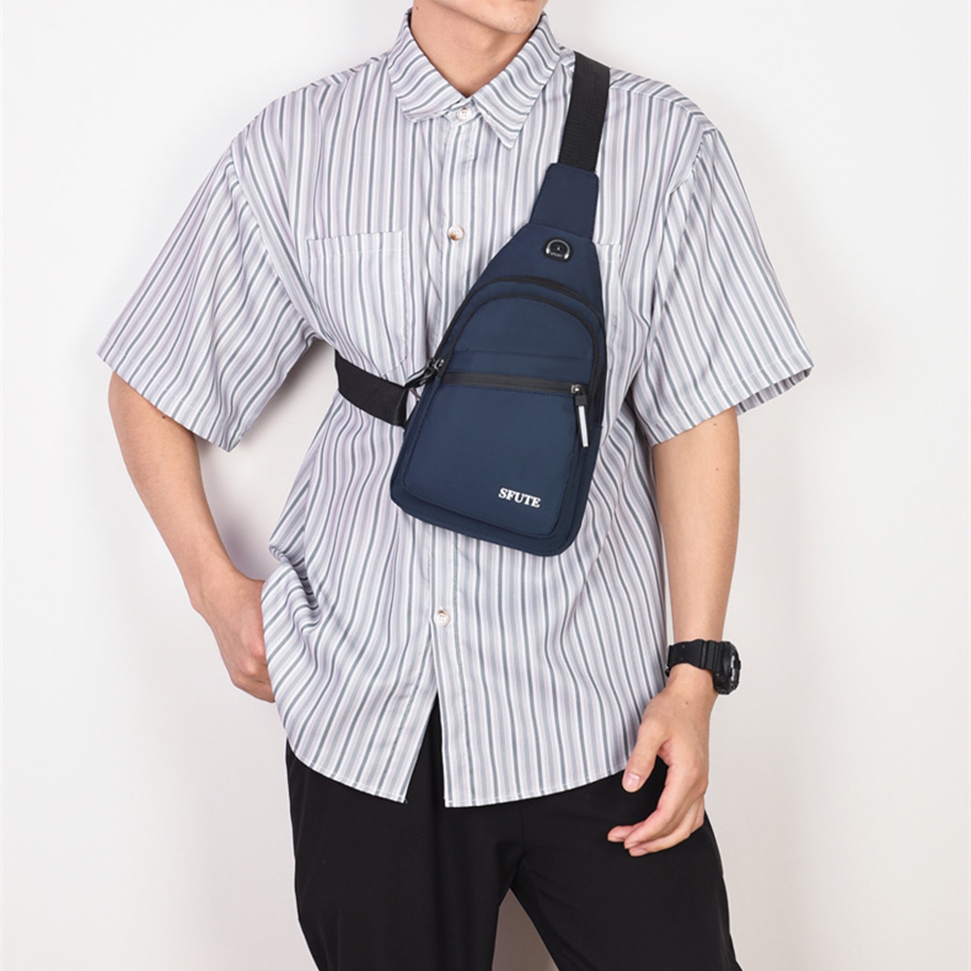 Bolso de pecho oxford bolso de pecho hombre bolso de hombro bolso de pecho  para hombre bolso de pecho para hombre bolso de pecho impermeable Oxford de  gran capacidad con correa ANGGREK