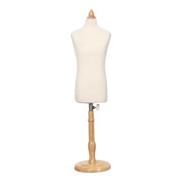 Forma de vestido de torso maniquí femenino, cuerpo de maniquí ajustable en  altura con soporte para costura, exhibición, beige
