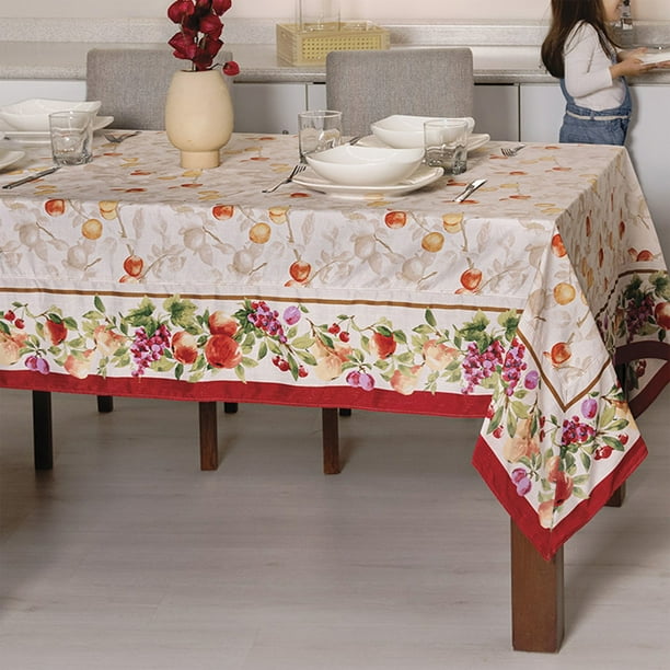 Mantel Rectangular Frutal Vianney Friutal; mantel para mesa; rectangular