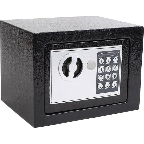Meykey Caja Fuerte Electrónica Caja Seguridad, Caja Fuerte Empotrable  Digital para Caja de Seguridad para Objetos de Valor Como Dinero Armas en