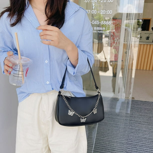 Bolsa Moda mujer hombro bandolera bolso de cuero casual pequeño bolso  (blanco) JShteea Para Estrenar