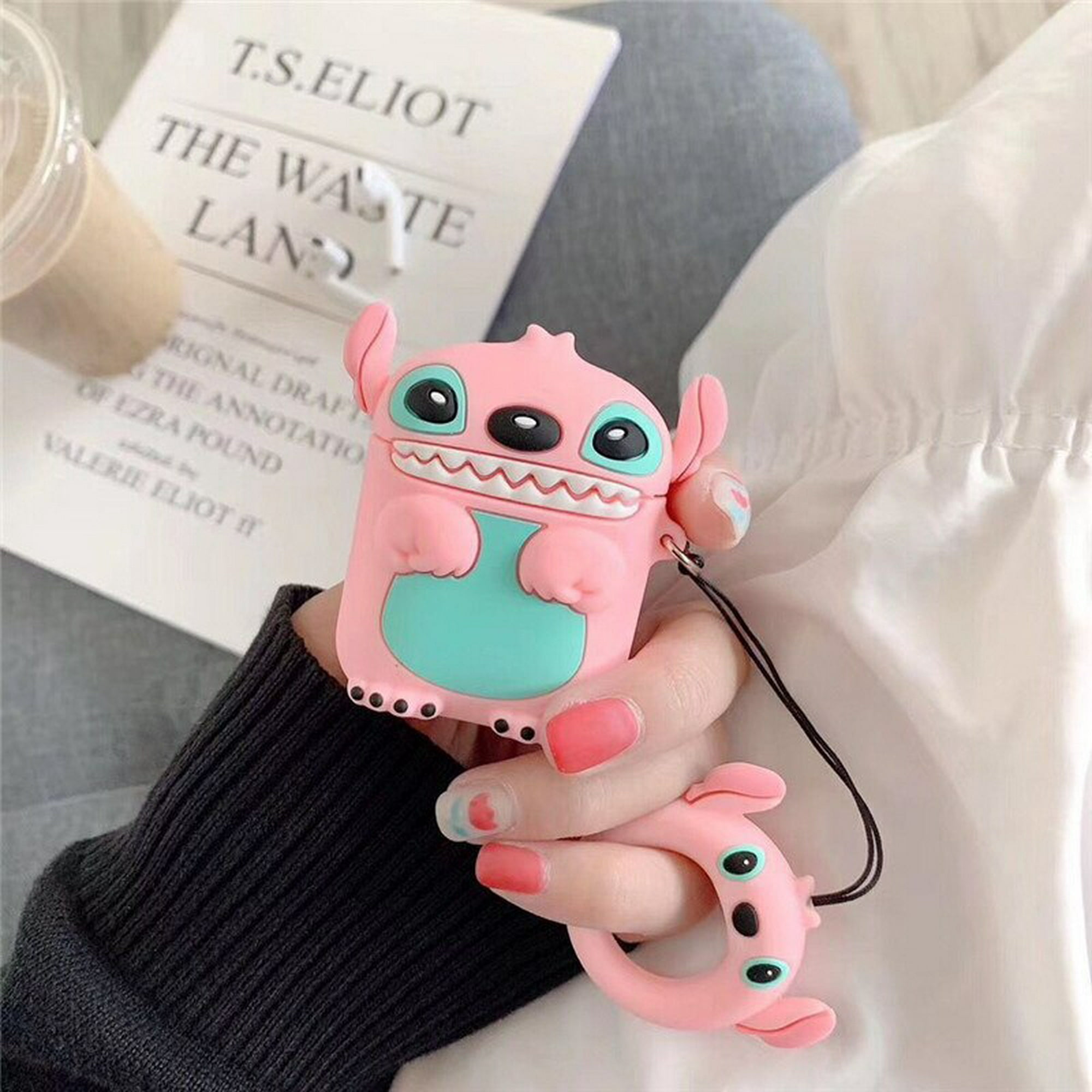 Funda protectora de silicona suave para auriculares inalámbricos, funda de  Marvel, Mickey, Minnie, Stitch, Airpods 3