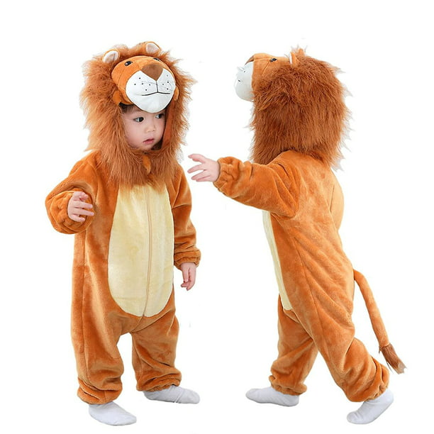 Dress Up America Disfraz de león para bebés - Mameluco de león de Halloween  para niños pequeños