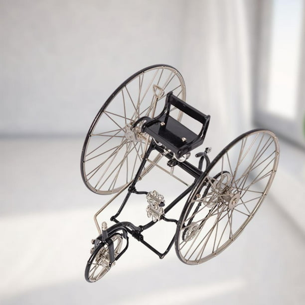 Modelo Mini Bicicleta Tándem CUTICAT, Hecho a Mano de Metal a Escala 1:16