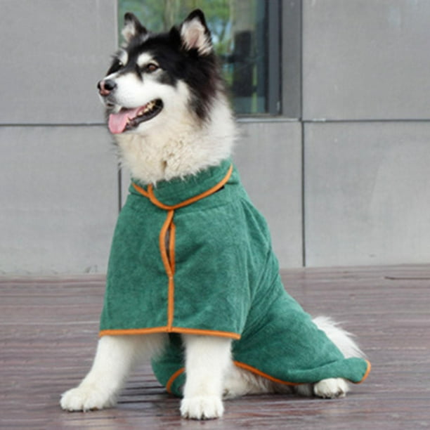 Mascota Perro Albornoz Toalla Abrigo de secado rápido Toalla súper  absorbente Ropa de dormir suave a jinwen Albornoz Suave