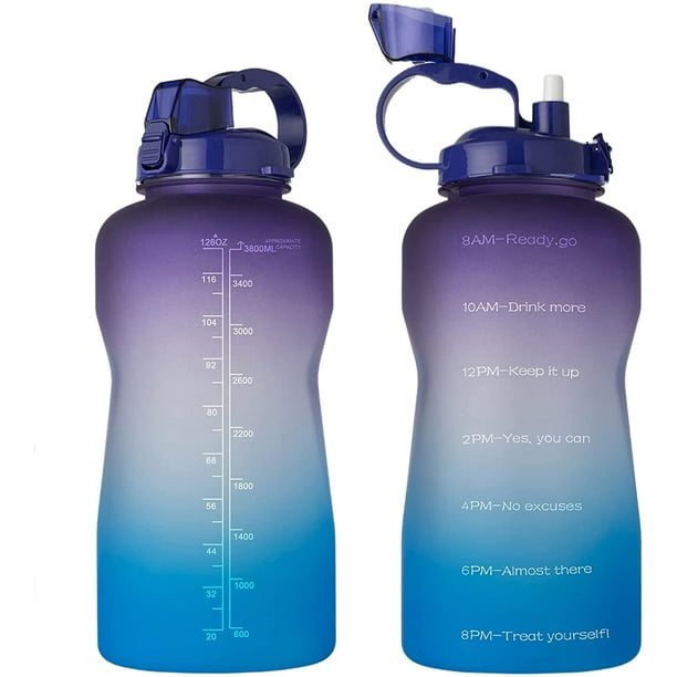  Botellas de agua grandes para fitness, deportes