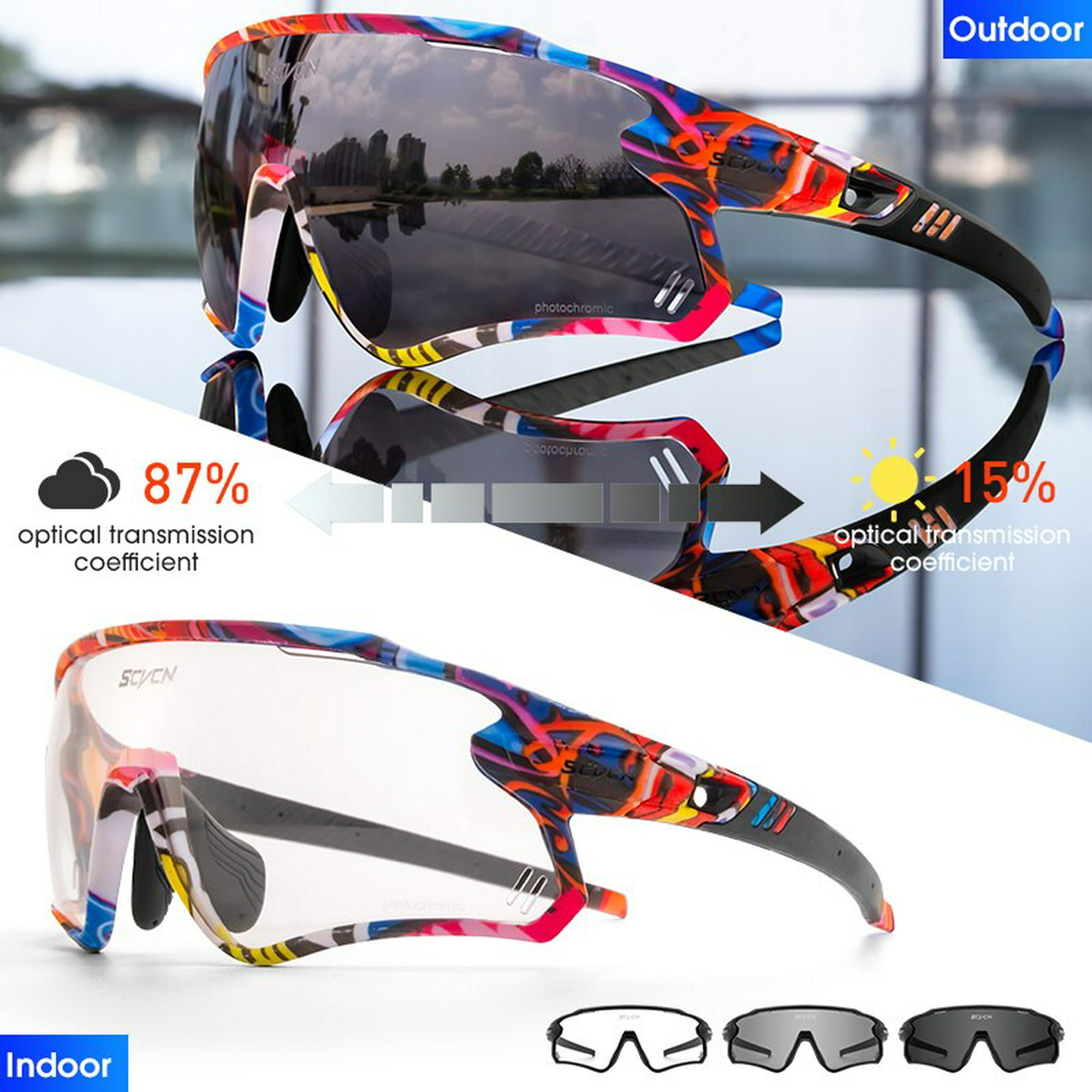 Gafas deportivas polarizadas para hombre y mujer, lentes para bicicleta de  montaña y carretera, UV400 qiuyongming unisex