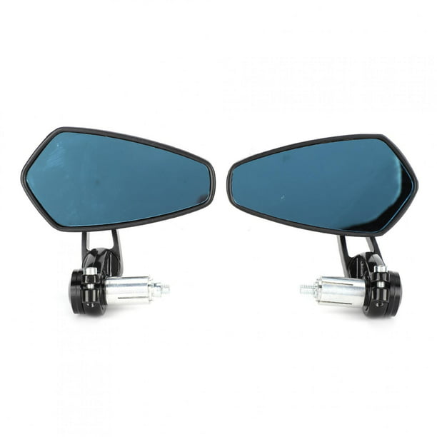 Espejos de motocicleta para manillar, espejos de extremo de barra de 7/8  pulgadas, espejo de visión lateral de doble toma ajustable, compatible con