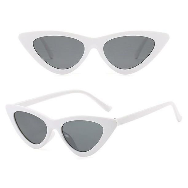 de protección solar, gafas para mujer Uv400, de para mujer, gafas de sol de ojos de gato retro sexy, blancas, 11 Sencillez | Walmart en línea