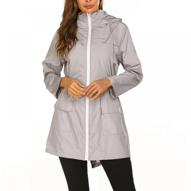 Impermeable con capucha Rains para mujer