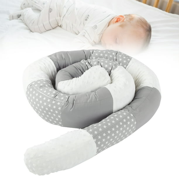 Cojín de parachoques de cuna con trenza de serpiente de 2M, parachoques de  sofá trenzado suave para protección de cama de recién nacidos (gris +  blanco + verde) JFHHH pequeña