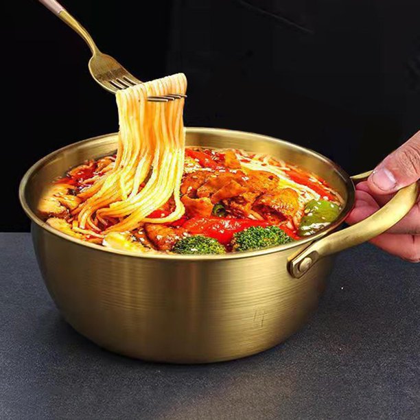  Olla eléctrica de 2.5 L, cocina eléctrica multifuncional de 800  W, revestimiento antiadherente, potencia de fuego de tres niveles ajustada, olla  eléctrica de doble capa para ramen, huevo, pasta, sopa 