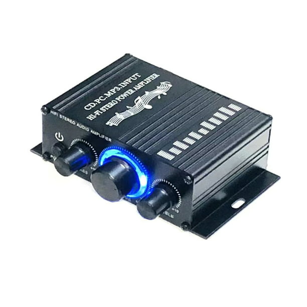 Mini amplificador HiFi Car Stereo Music Receiver FM MP3 Power