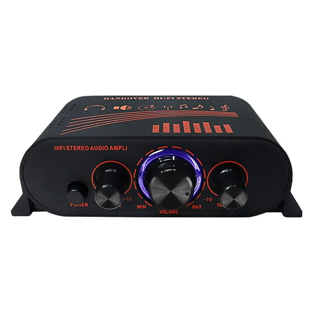 Amplificador de audio para coche, 5800 W 12 V Amplificador de coche de alta  potencia Hi Fi portátil audio estéreo subwoofer de sonido