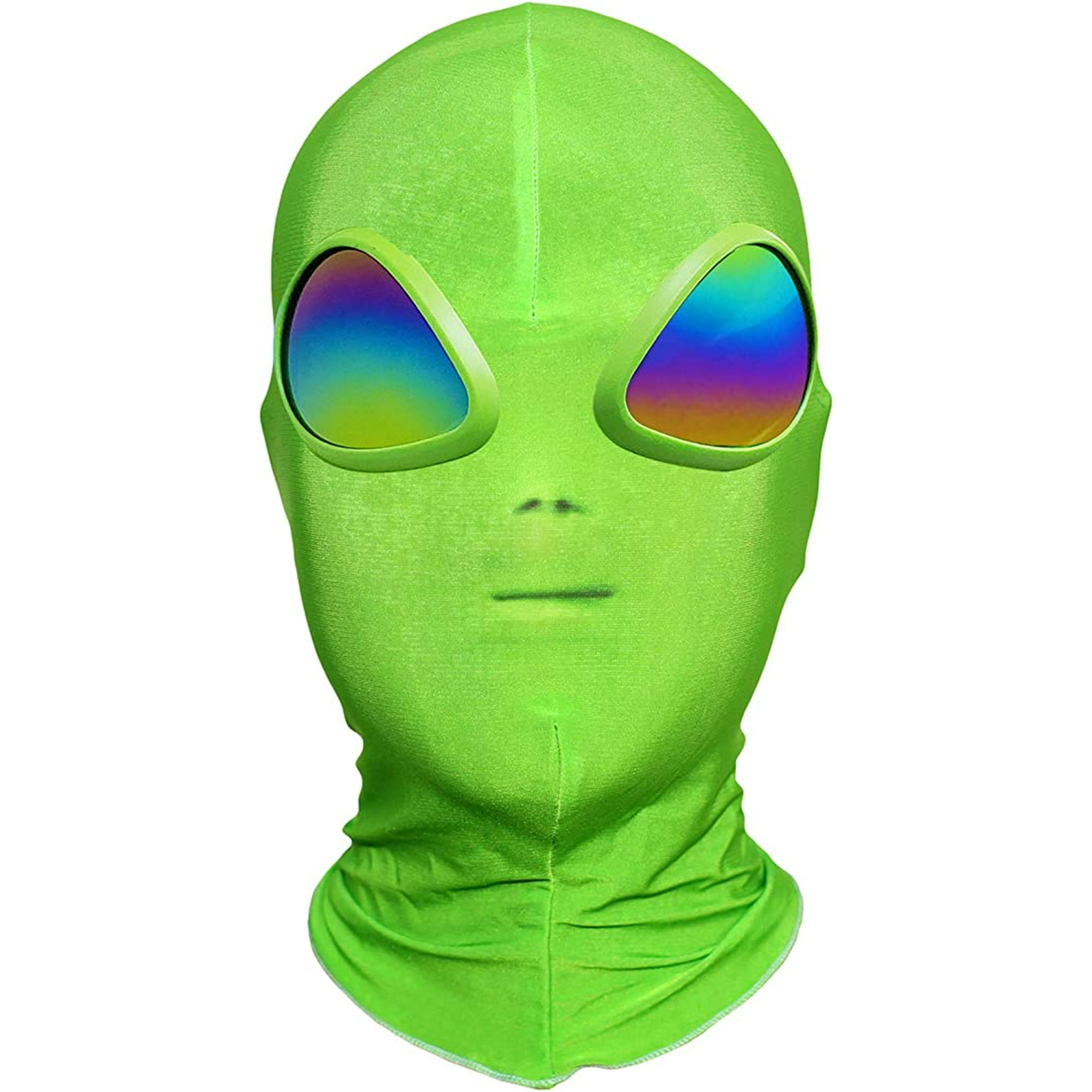 Máscara de alienígena verde Cosplay UFO Alien Máscaras faciales completas  Casco Carnaval Mascarada Fiesta de disfraces de Halloween Props xuanjing  unisex