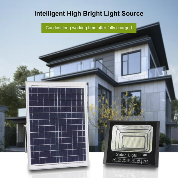 1 Luz Solar Pared Ip67 Potente Exteriores, Resistente Agua, Luz