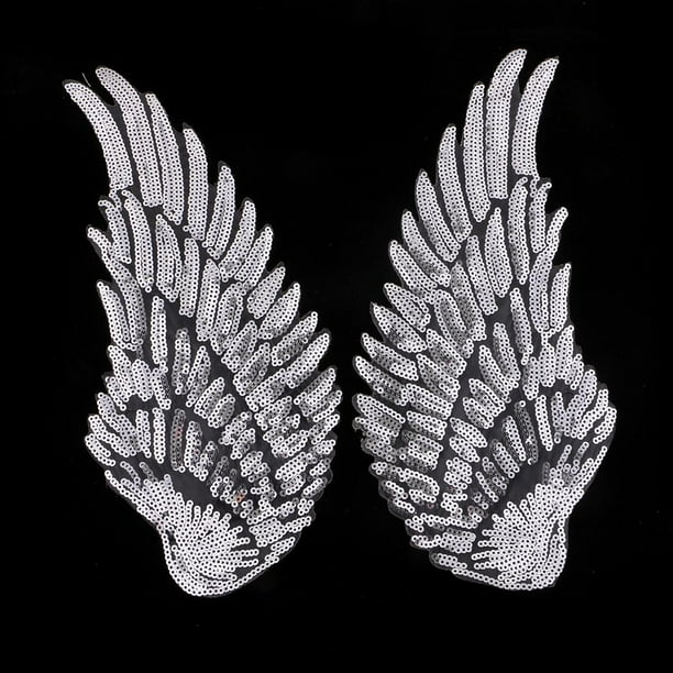 2 piezas de parches de lentejuelas alas de ángel, apliques de hierro para coser, adorno , acceso BLESIY Parches de costura de de lentejuelas | Walmart en línea