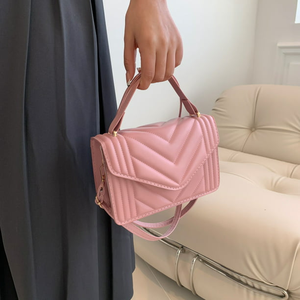 Bolsa De Hombro bandolera para mujer, informal para mujer, bolso portátil para (rosa) Para Estrenar | Walmart en línea