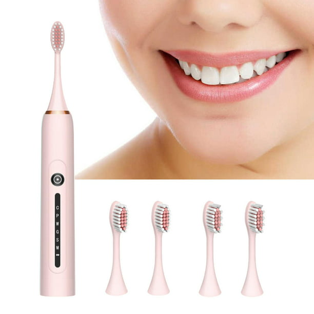Cepillo de eléctrico portátil 6 modos para limpieza de Rosa Colcomx Cepillo  de dientes eléctrico