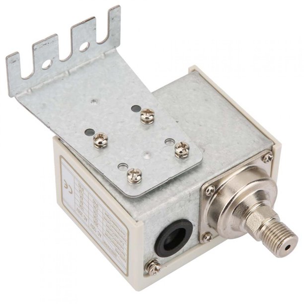 G1/4 Regulador del compresor de aire 220V, 75 ~ 120psi Válvula de control  automática del interruptor de presión de 4 agujeros, control de presión