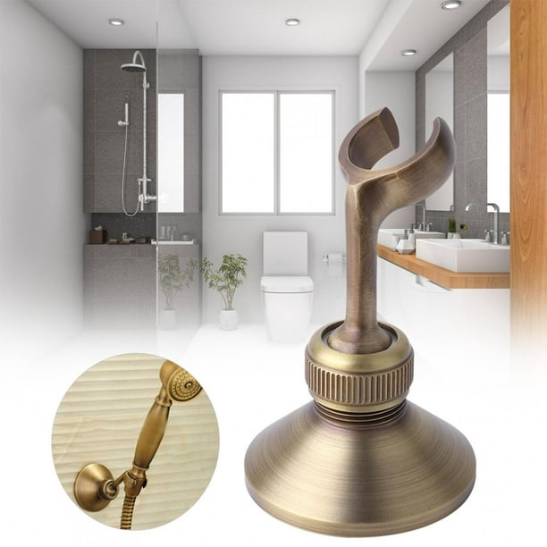 GGGarden - Soporte de cabezal de ducha de mano para baño, soporte de base  ajustable de pared con tornillos