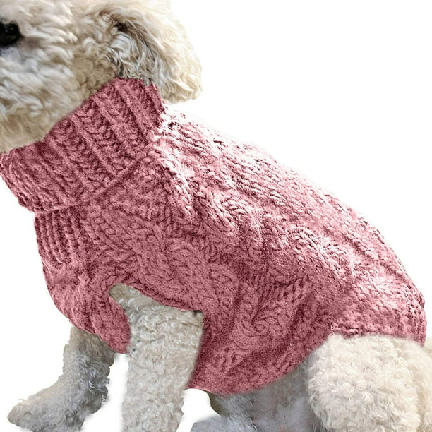 novedad recuperar Baya Perro suéter chaleco cálido abrigo mascota suave tejido lana invierno suéter  tejido crochet abrigo r Adepaton WL-00534-12 | Walmart en línea