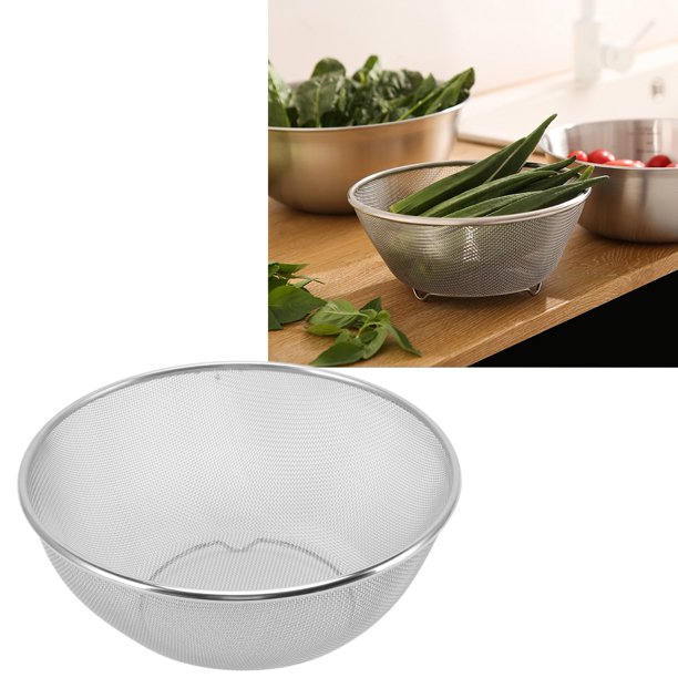 Colador de cocina de acero inoxidable escurridor metálico para pasta  verduras