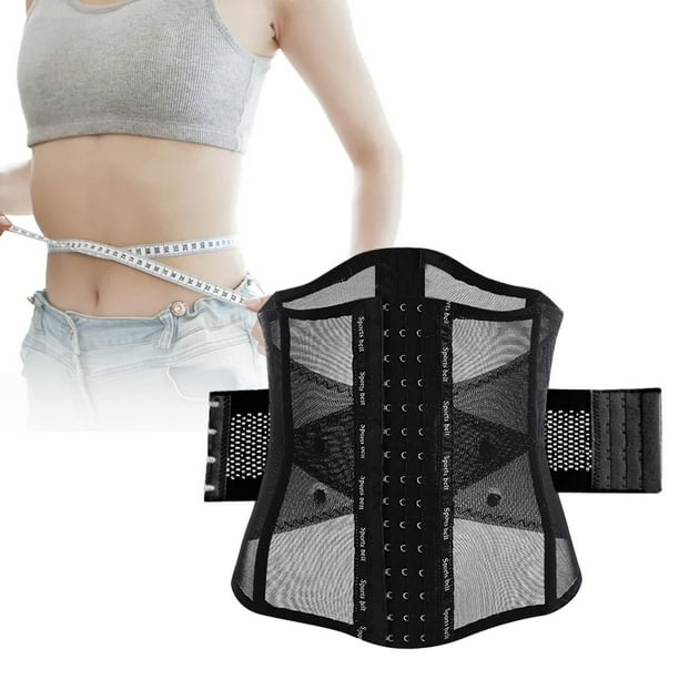 Faja moldeadora de cintura para mujer, cinturón moldeador duradero para  correr, gimnasio, Fitness Negro S Yuyangstore Cinturón de entrenamiento de