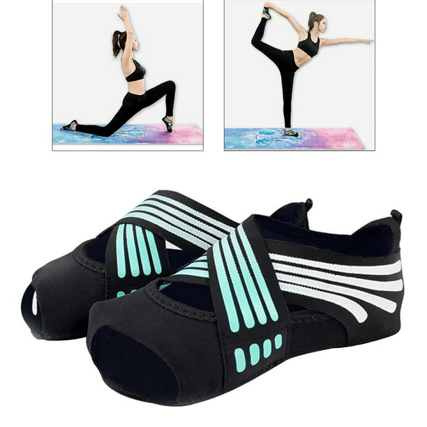 New Balance Calcetines de yoga para mujeres/hombres – Calcetines  antideslizantes con agarre/correas | Calcetines de ejercicio con agarre  adhesivo para