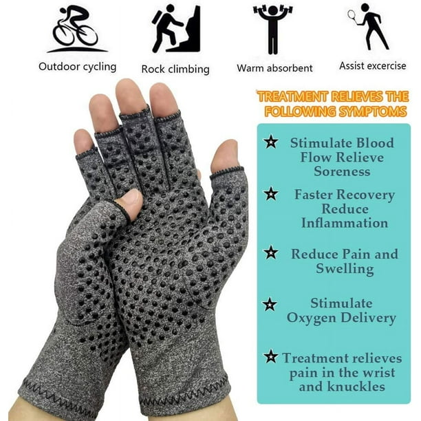 2 pares de guantes de compresión para artritis, alivia la artritis,  reumatoide, osteoartritis, dolor de túnel