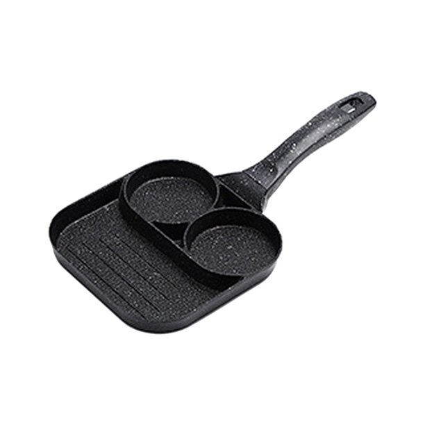 Sartén de acero inoxidable para freír huevos, sartén para cocinar huevos,  sándwich, mango antiescaldaduras, sartén para tortilla antiadherente para  Grande Macarena sartén para huevos