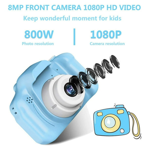 Cámara De Juguete Para Niños Cámara Digital, Video Y Foto De Cámara Para  Niños De Doble Lente HD 1080P Regalos De Cumpleaños Regalos De Navidad  Pequeñ