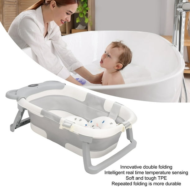 Bañera plegable para bebés bañera infantil grande plegable doble resistente  al deslizamiento inteligente impermeable para bebés ANGGREK Otros