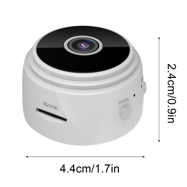 Mini cámara oculta WiFi Pequeña cámara de vigilancia de seguridad para  bebés inalámbrica Full HD 1080P con visión nocturna y detección de  movimiento Micro cámara interior / exterior JAMW Sencillez