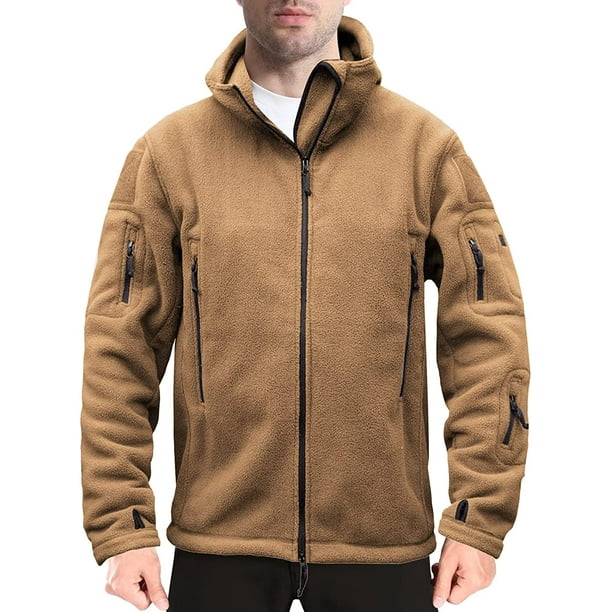 Campsie Sudadera táctica para hombre, con cremallera de un cuarto, chaqueta  de invierno para exteriores, sudaderas cálidas para hombres