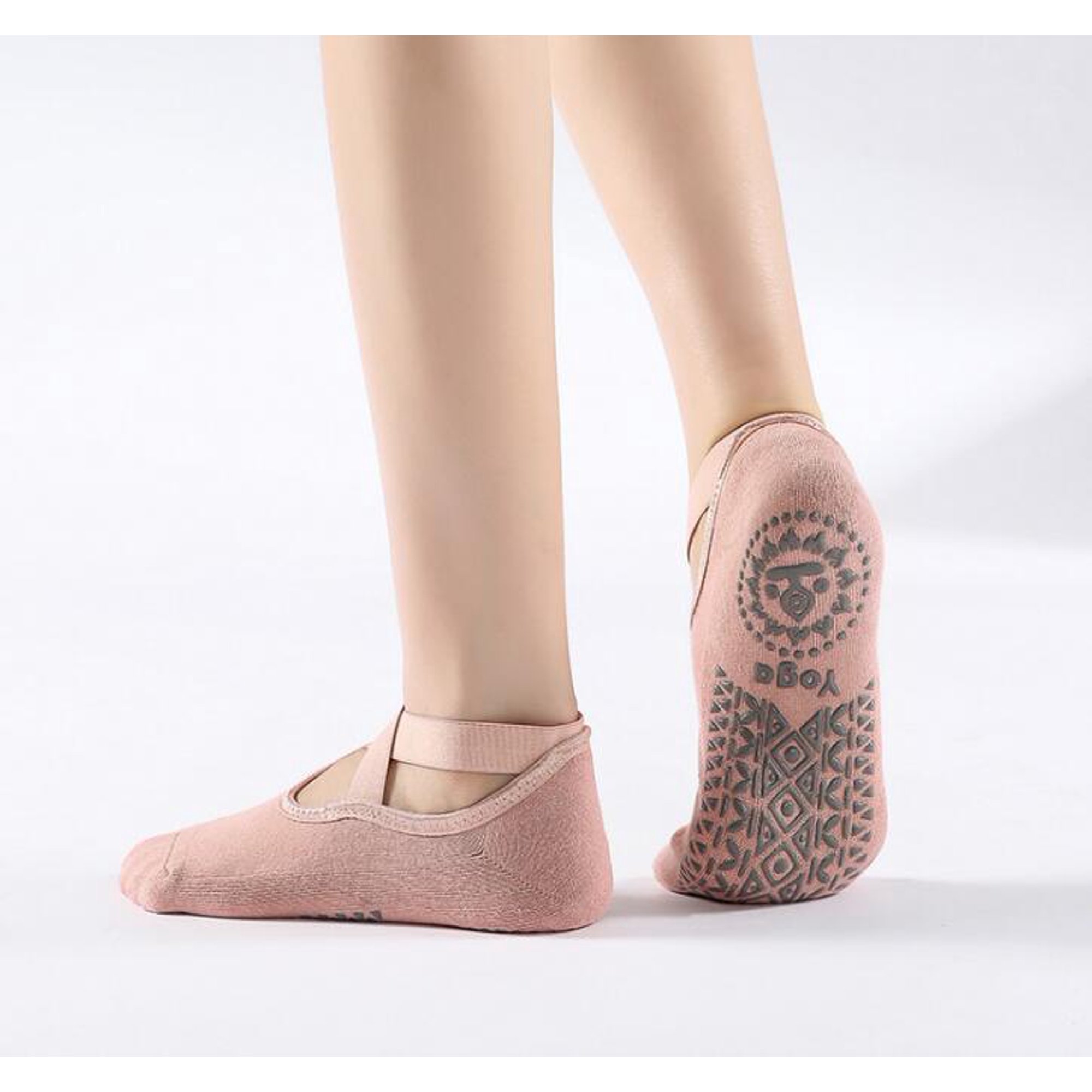 Calcetines de Yoga antideslizantes para mujer, medias de algodón de  vendaje, Ideal para Pilates, Ballet, baile