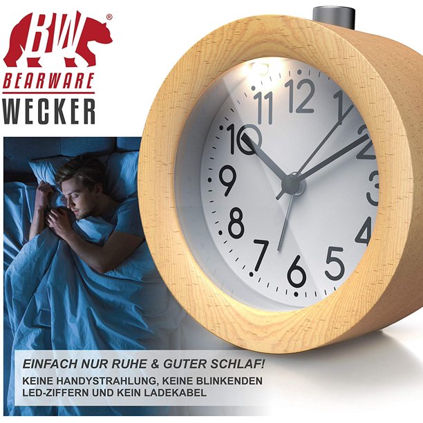 RELOJ DESPERTADOR LUZ GRIS NUR