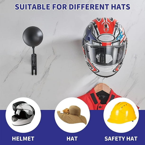Toystoory Soporte para casco de motocicleta, soporte de montaje en pared,  colgador organizador para Toystoory